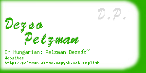 dezso pelzman business card